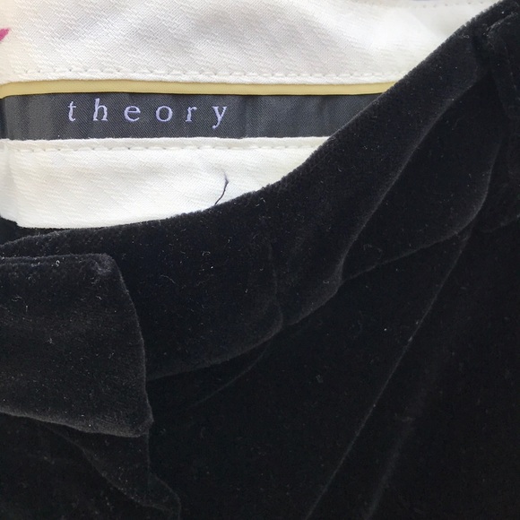 COPY - Theory velvet tuxedo pants w/satin side stripes - Picture 3 of 11